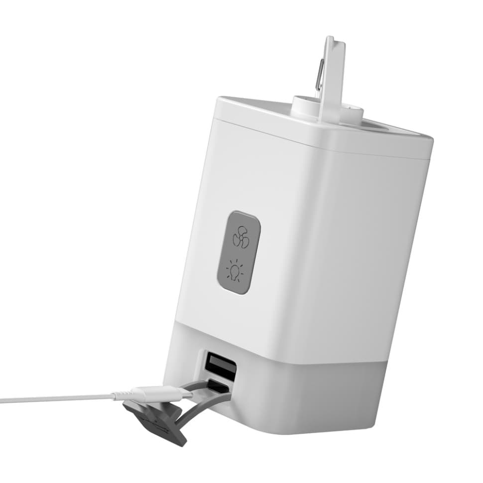 Насос-ліхтар-powerbank кемпінговий Flextail Max Pump 2 Plus, білий — фото 9