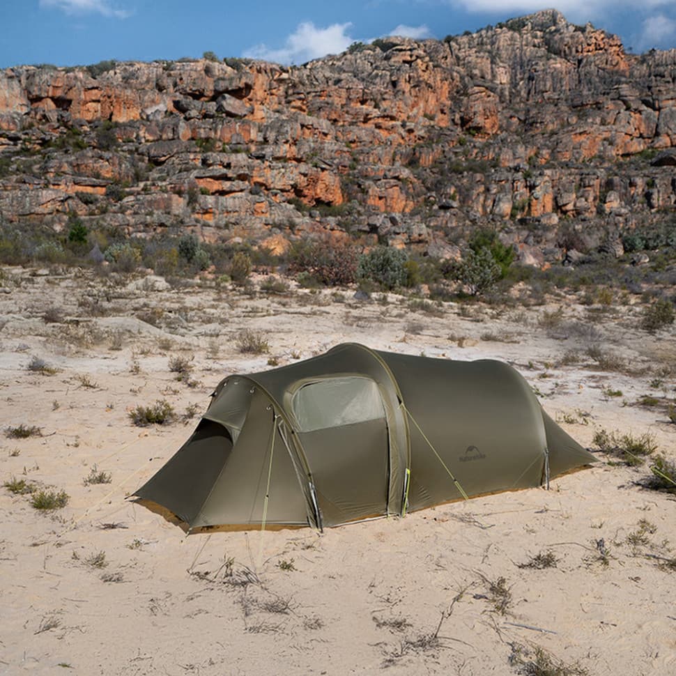 Намет тримісний Naturehike Opalus, UL, CNK2450WS036, темно-зелений — фото 6