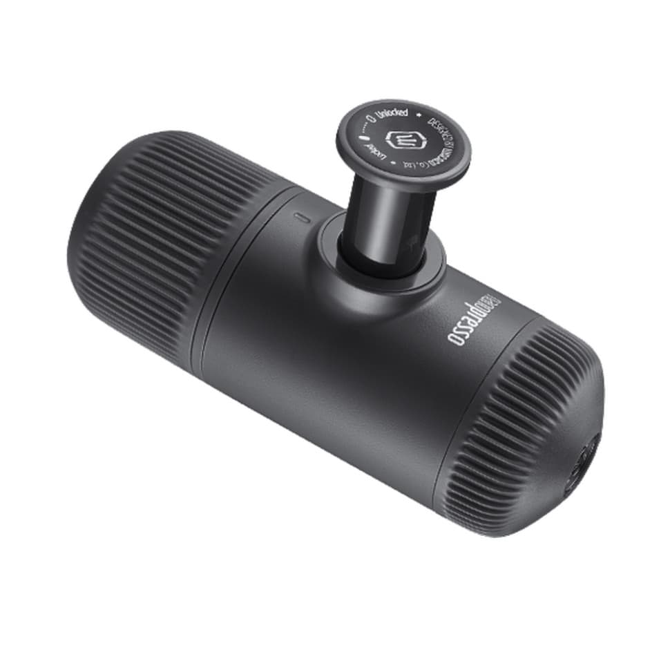 Портативная эспрессо-кофеварка Wacaco Nanopresso серая с чехлом, механическая, для молотого кофе — 6