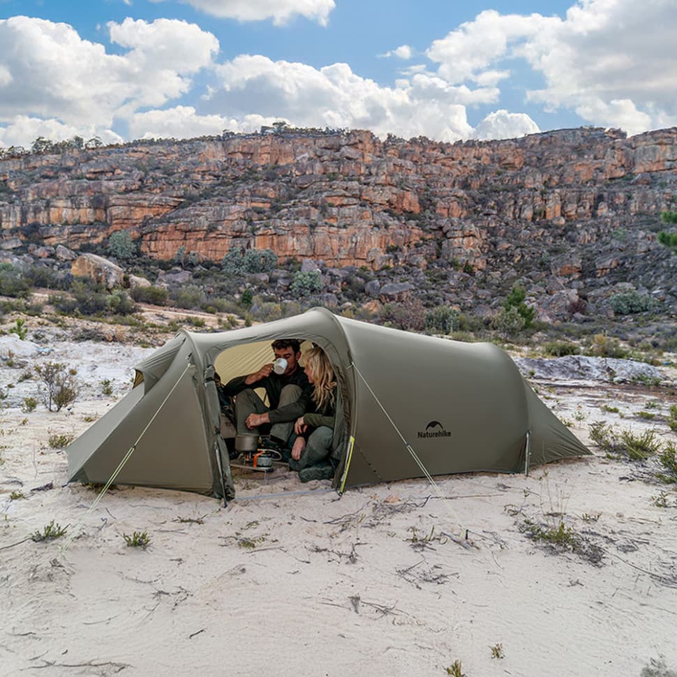 Намет тримісний Naturehike Opalus, UL, CNK2450WS036, темно-зелений — фото 10