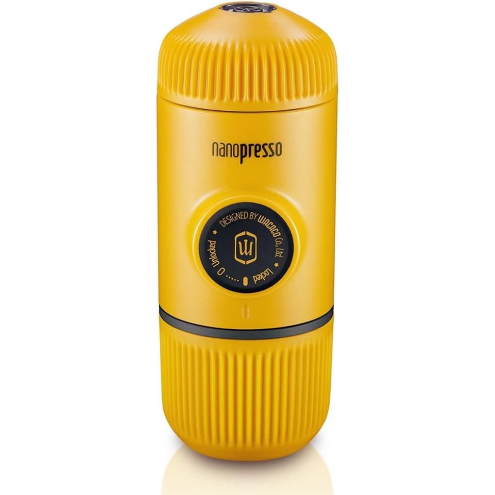 Портативная эспрессо-кофеварка Wacaco Nanopresso желтая, механическая, для молотого кофе — 6