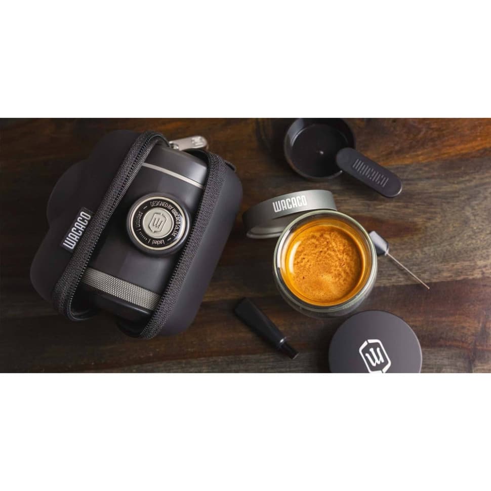 Портативна еспресо-кавоварка Wacaco Picopresso, механічна, для меленої кави — 5