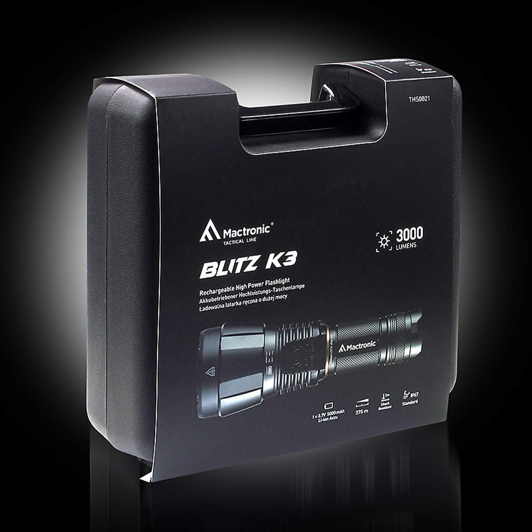 Ліхтар тактичний Mactronic Blitz K3 (3000 Lm) Rechargeable (THS0021) — фото 4