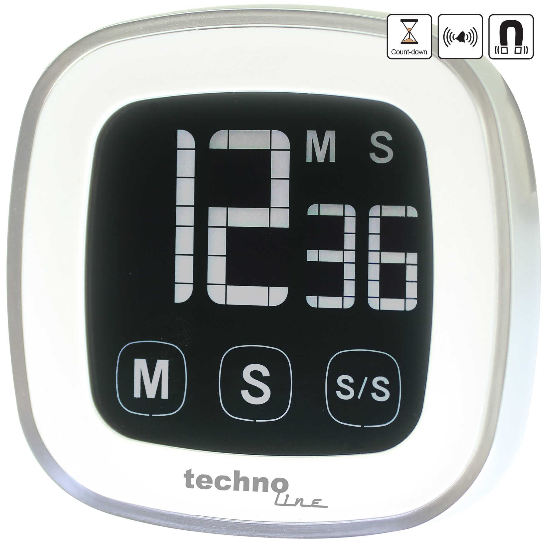 Таймер кухонний Technoline KT400 Magnetic Touchscreen White (KT400) — фото 3