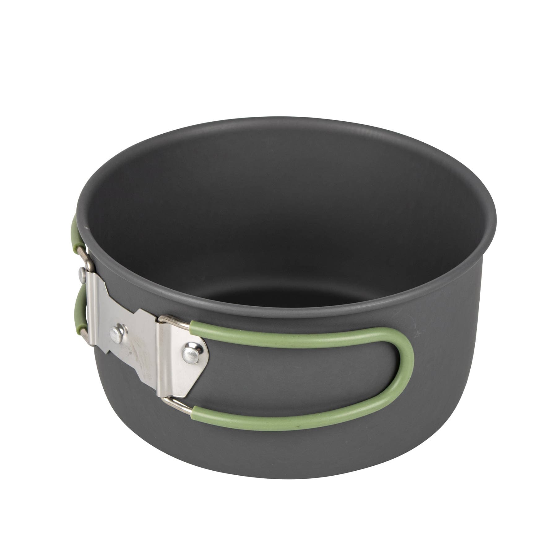 Набір посуду Bo-Camp Explorer 4 Pieces Hard Anodized Grey/Green (2200244) — 6