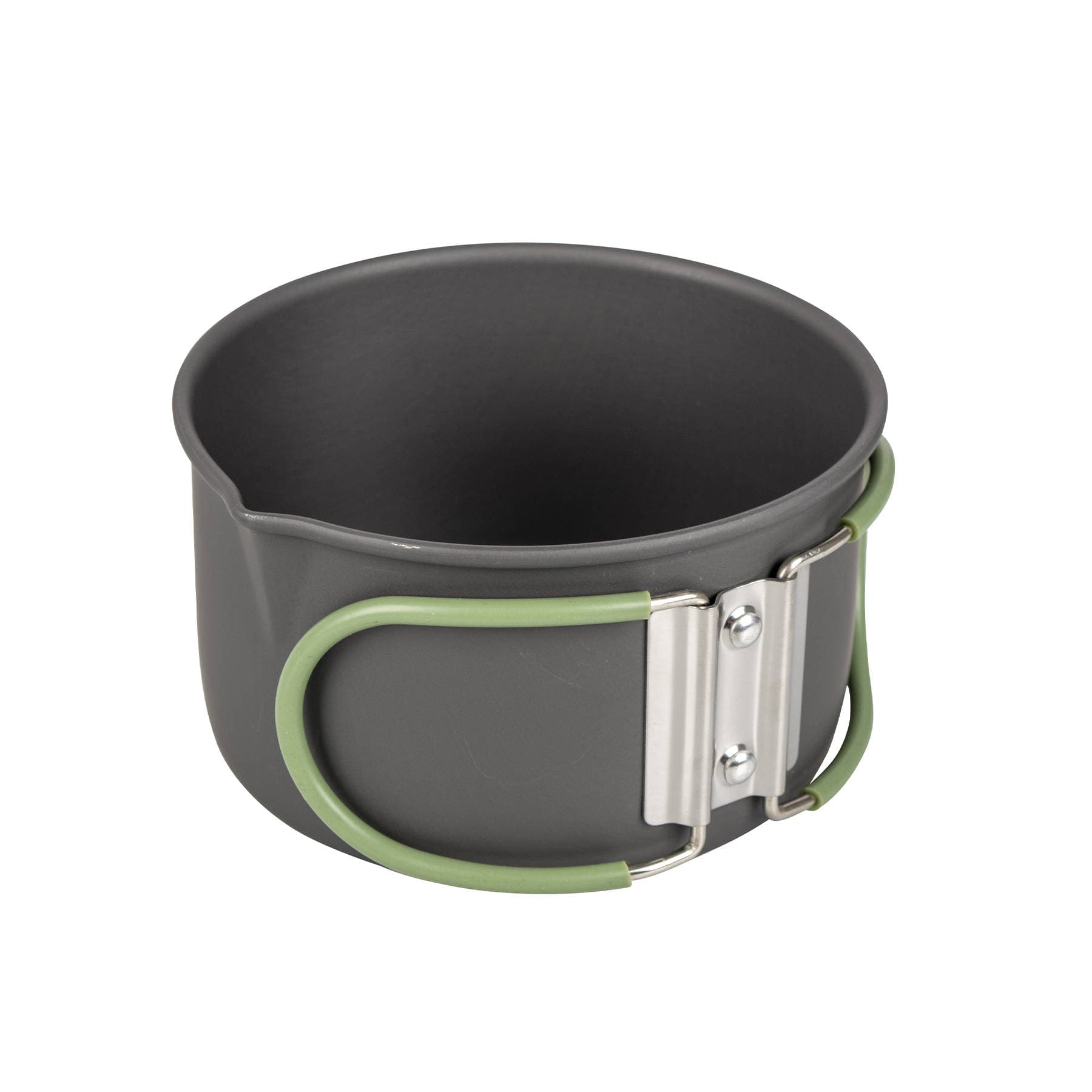 Набір посуду Bo-Camp Explorer 4 Pieces Hard Anodized Grey/Green (2200244) — 7