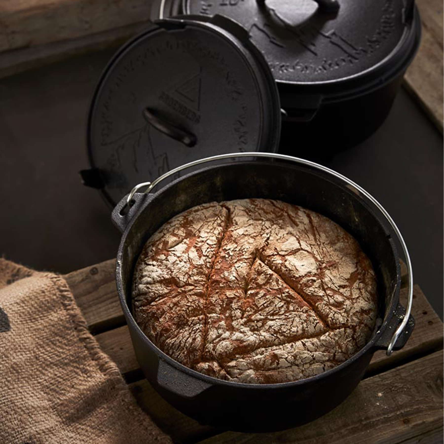 Казан з кришкою Groenberg Askja Pot 33 cm / 10 L Black (266018) — 9