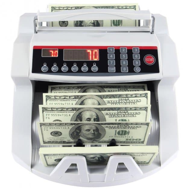 Рахункова машинка для грошей + Детектор валют Bill Counter 2108 UV · Лічильник купюр · Машинка для перерахунку грошей з детектором купюр