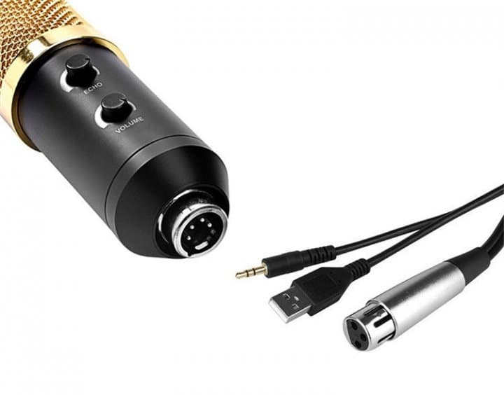 Конденсаторний студійний мікрофон VGS M-800U PRO-MIC зі стійкою та вітрозахистом ∙ Професійний мікрофон для домашнього та студійного запису — 3