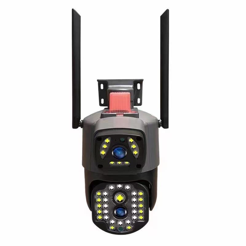Бездротова зовнішня IP камера V380 WI FI · Подвійна вулична камера відеоспостереження 2 об'єктиви 4MP+4MP з віддаленим доступом — 2