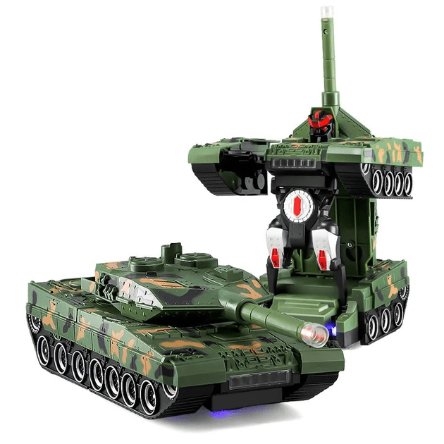 RC танк-трансформер з обертанням 360°, світлом і звуком