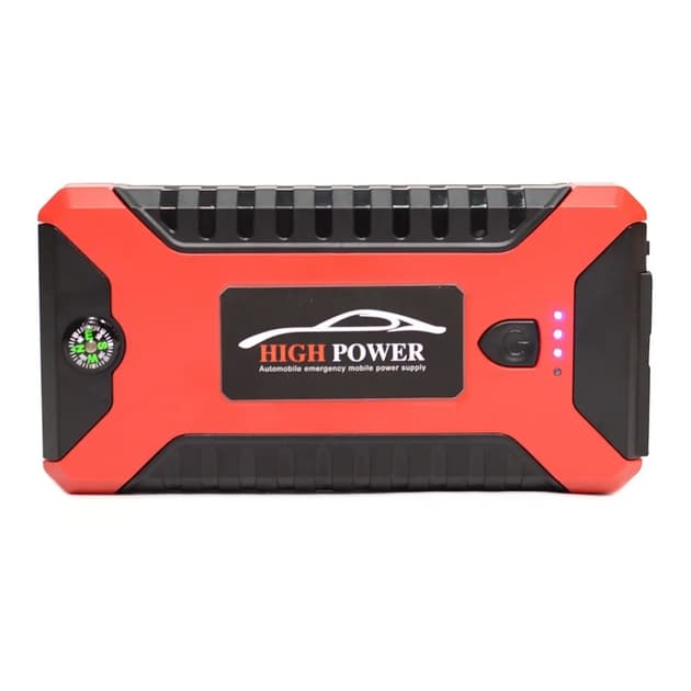 Пуско-зарядний пристрій червоний JUMP STARTER JX27 WITH PUMP • Автомобільний стартовий блок з компресором та зарядкою — 2