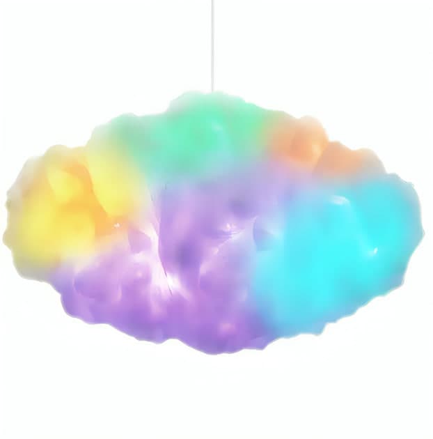 Підвісний світильник-хмара з RGB-підсвіткою