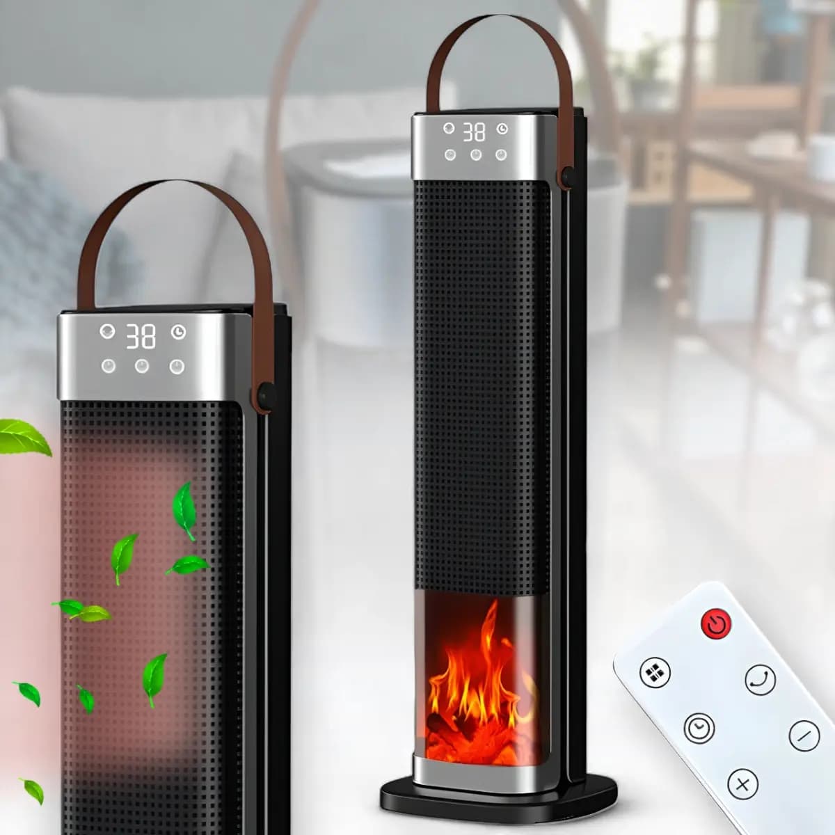 Тепловентилятор Portable Fan Heater HQ30-300BS ∙ Компактний обігрівач HQ30-300BS для дому — 6