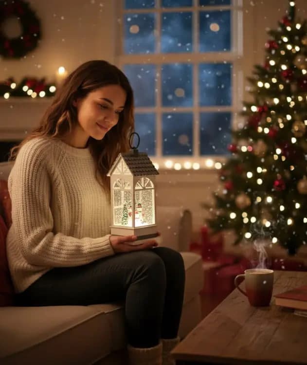 Святковий LED ліхтар XMAS WDL-24074B для дому та декору ∙ Новорічний нічник XMAS WDL-24074B — 4