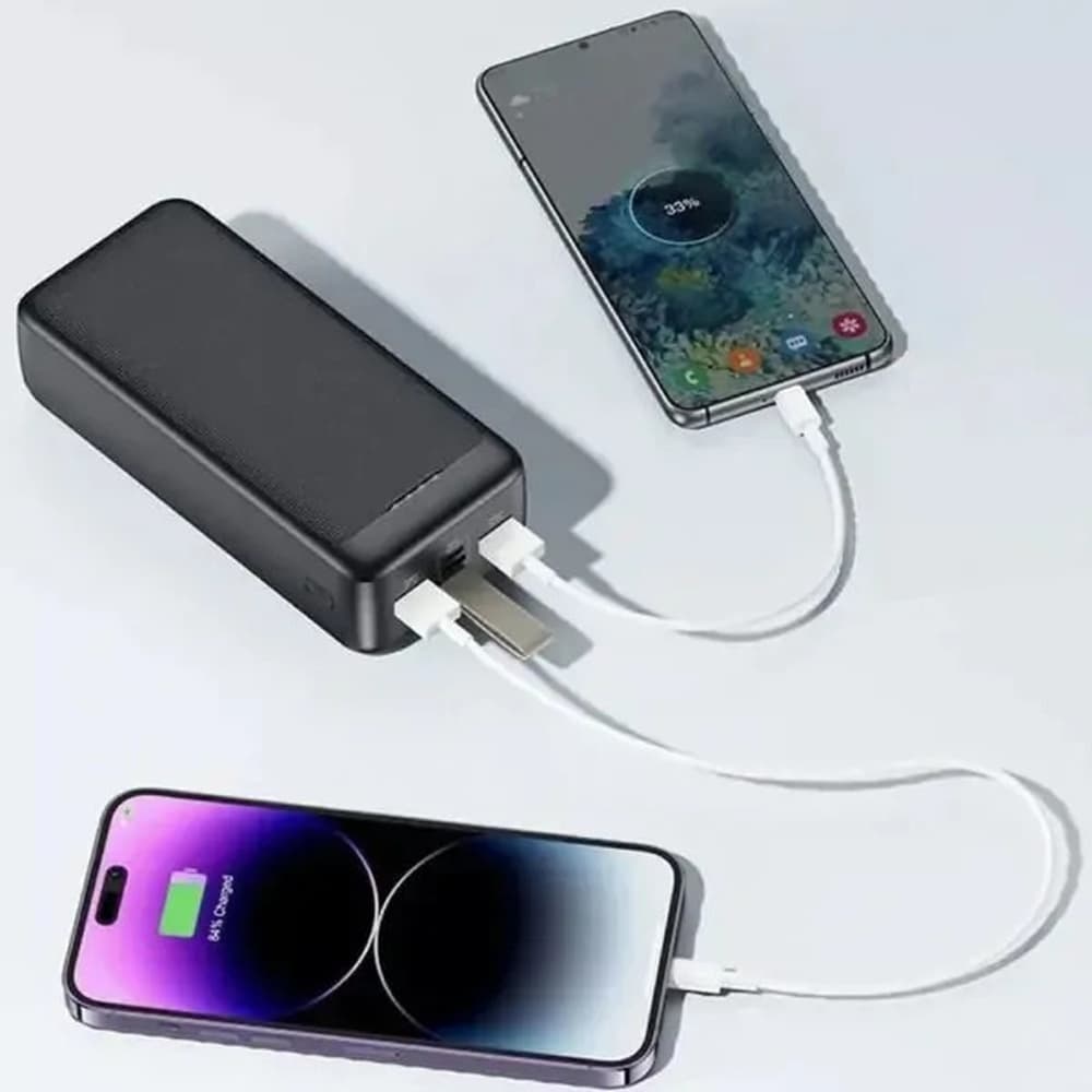 Повербанк AWEI J111B, 50 000 мА·год, 22,5 Вт, 3 виходи: 2×USB і USB-C — фото 5