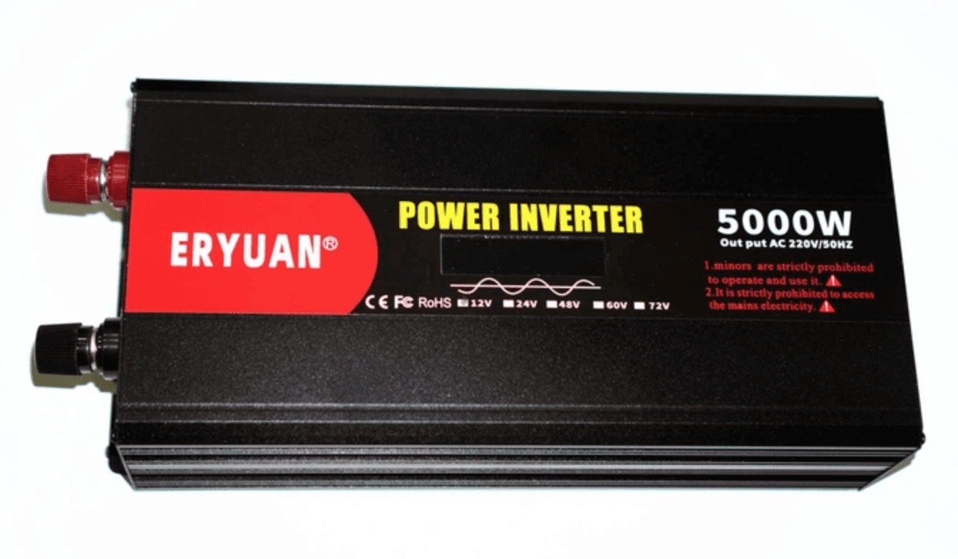 Перетворювач напруги Eryuan 12V → 220V 5000W з LCD і вольтметром ∙ Інвертор 12-220 чистий синус Eryuan 5000 Вт — 4