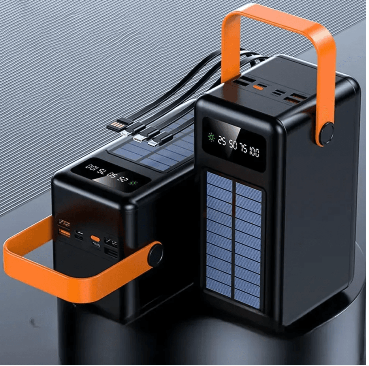 Power Bank YM-641 CX з ліхтариком ∙ Повербанк YM-641 CX на сонячній батареї з дисплеєм — 3