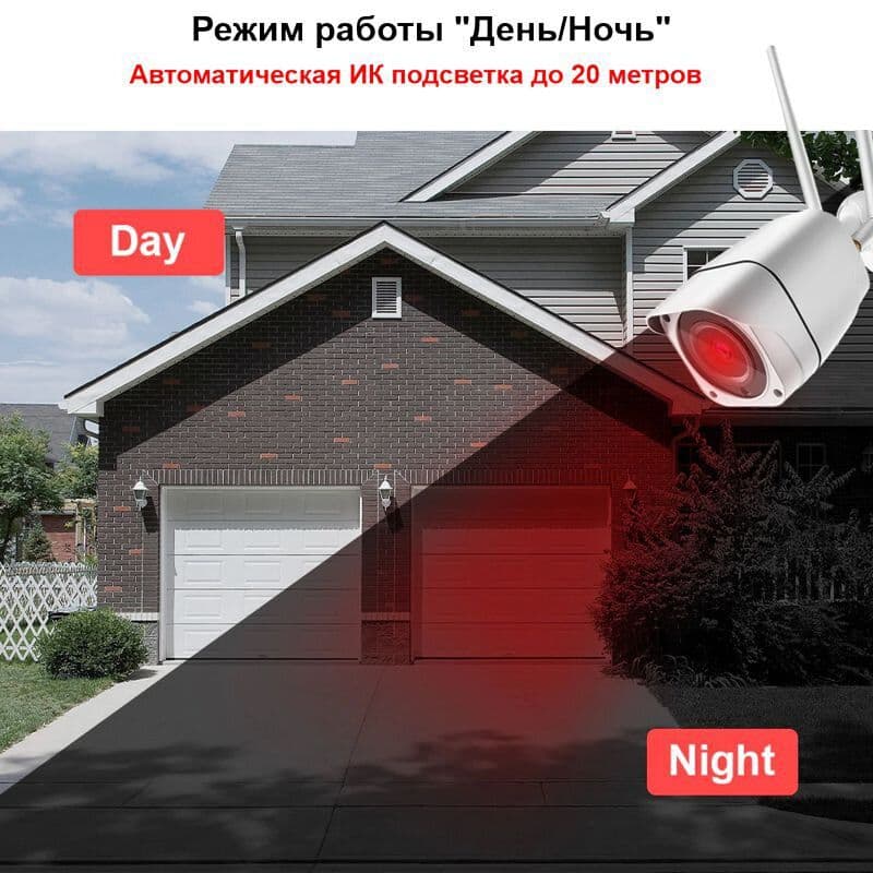 Wifi камера відеоспостереження бездротова вулична 2 Мп, HD 1080P Zlink Q57, додаток CamHI — 4