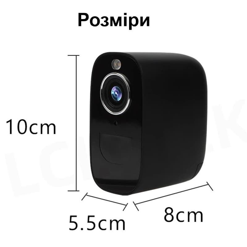 4G камера відеоспостереження вулична з великим акумулятором 10 400 мАг LCTEK S30 до 10 днів роботи — 7