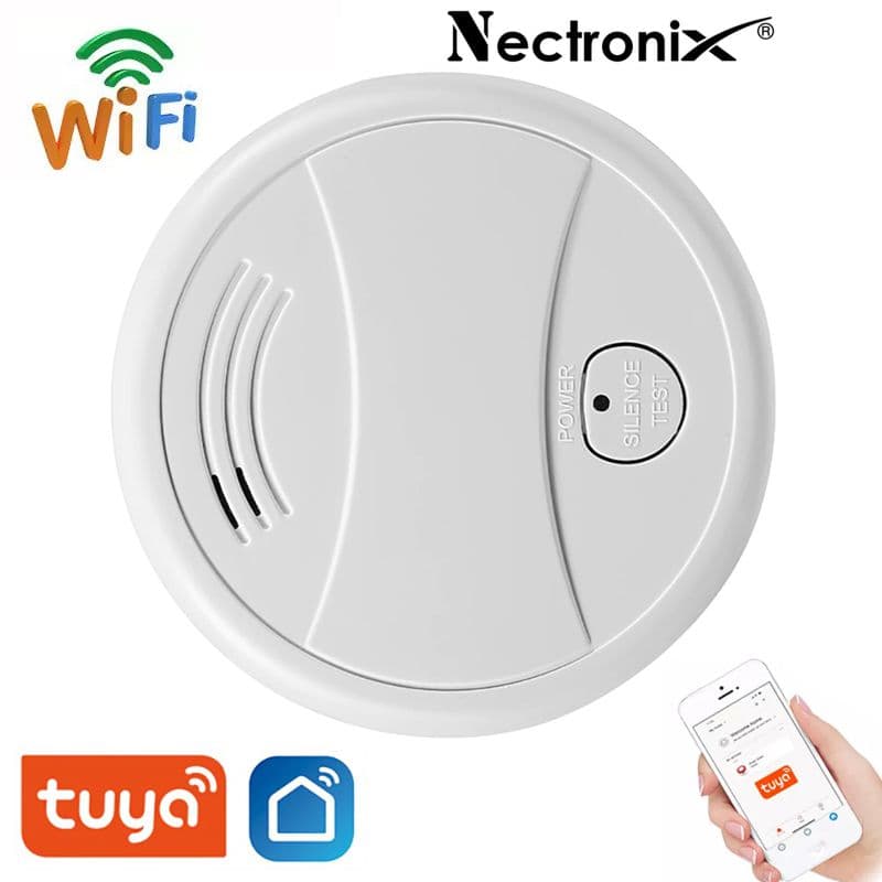 Датчик дыма wifi пожарный датчик Nectronix G2-W, оповещение на смартфон в приложение Tuya smart — 7