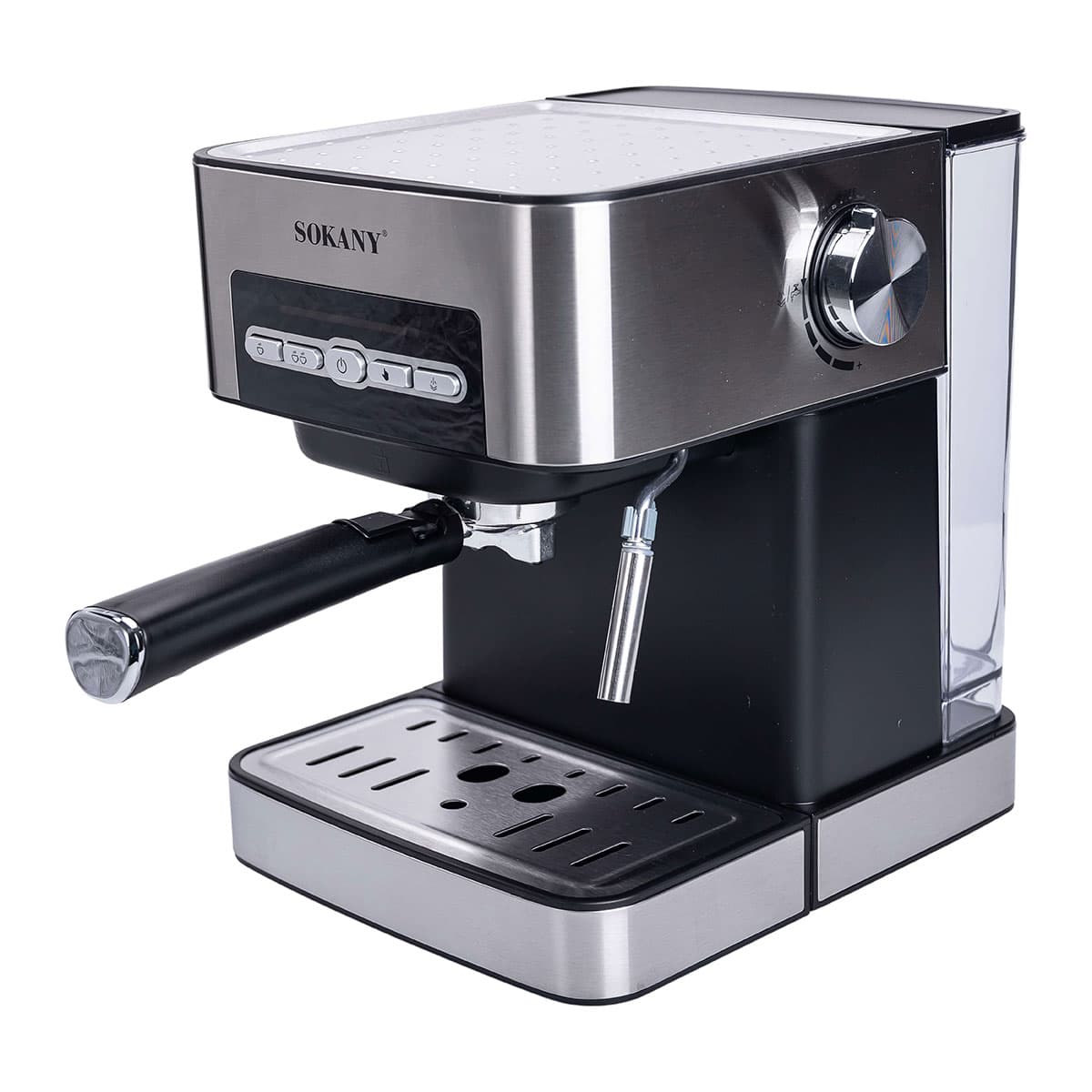Кофеварка с трубкой для молока 1,6 л кофемашина для дома 850 Вт Sokany SK-6862 — 7