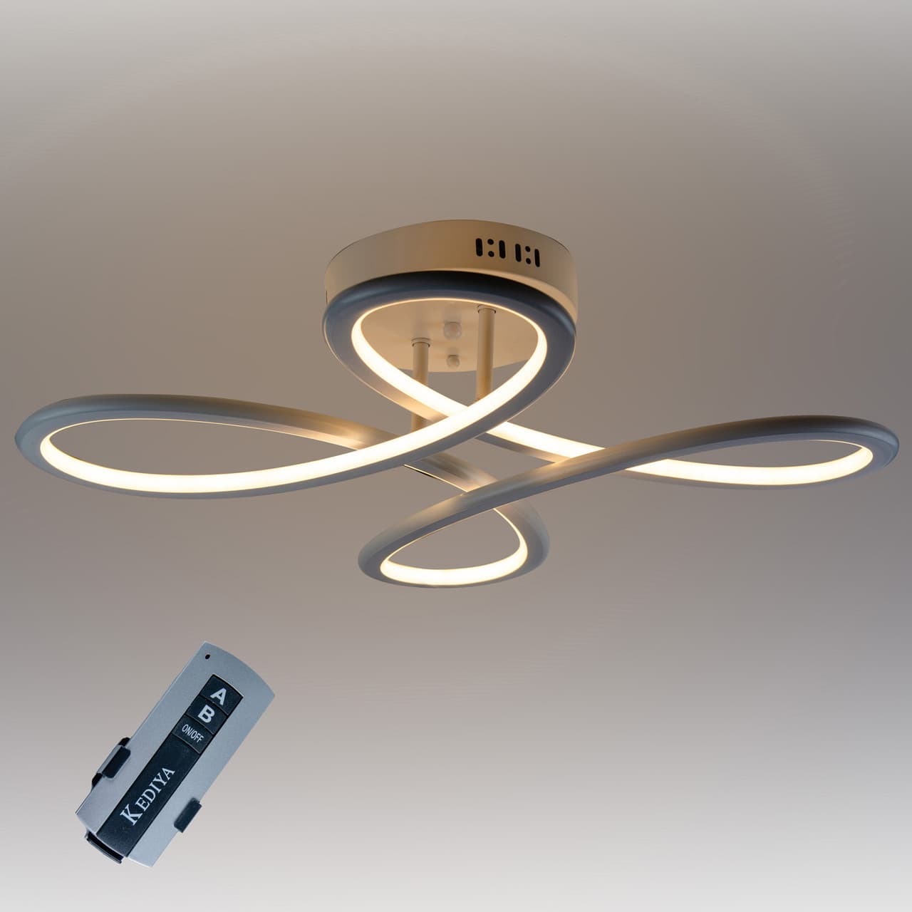 Стельова LED люстра, світлодіодний світильник Sunlight білий 096 YT — фото 4