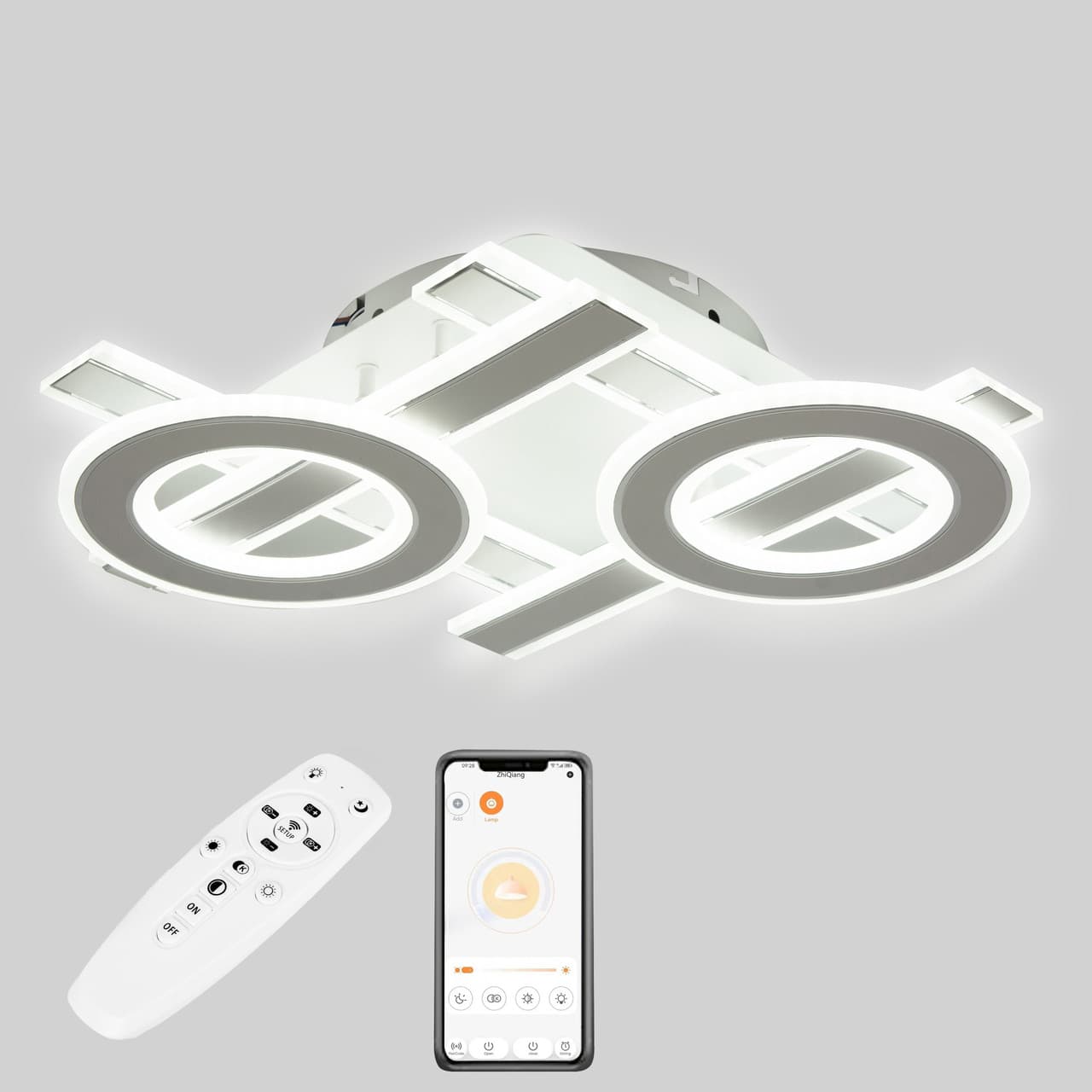 Стельова LED люстра, світлодіодний світильник Sunlight 6075/500