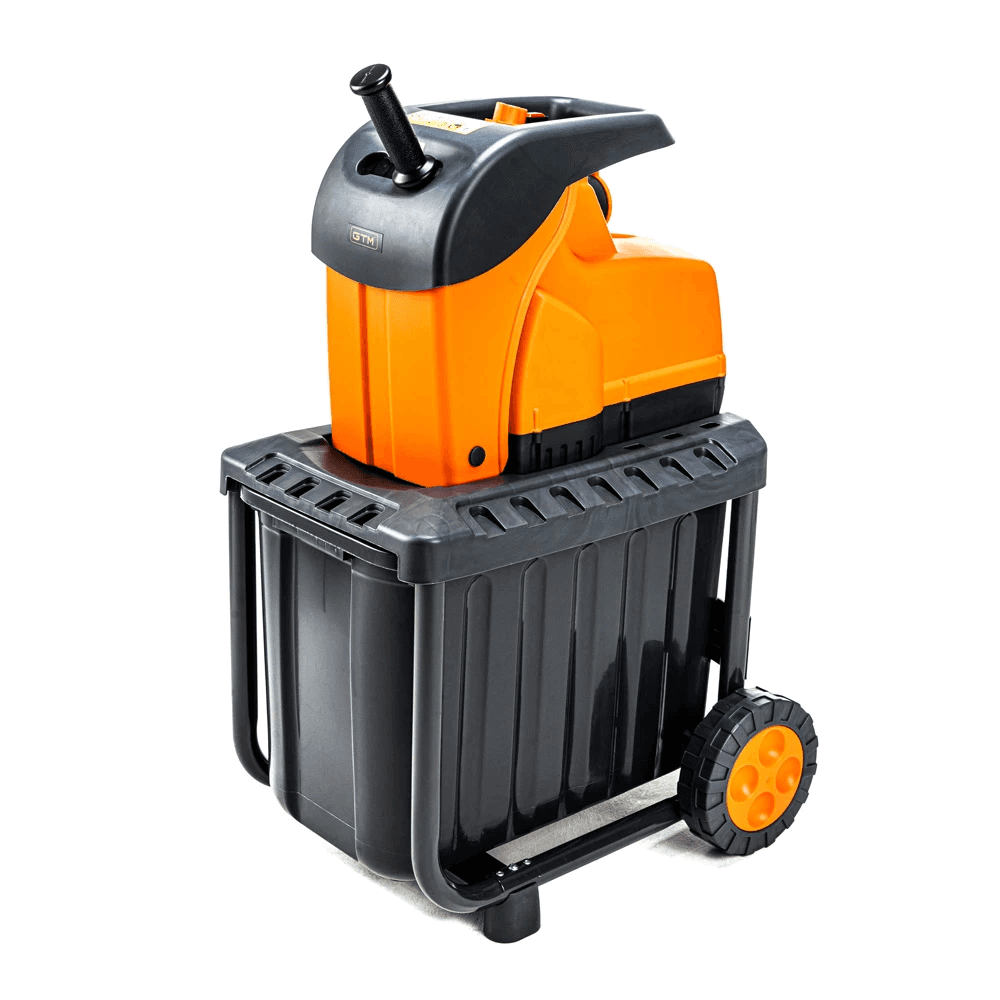 Садовий подрібнювач GTM DS2800/45 KIT + подовжувач 10м (DS2800/45_KIT+ext.cord : 2800 Вт, діаметр гілки 45 мм, ніж, контейнер 60 л — фото 2