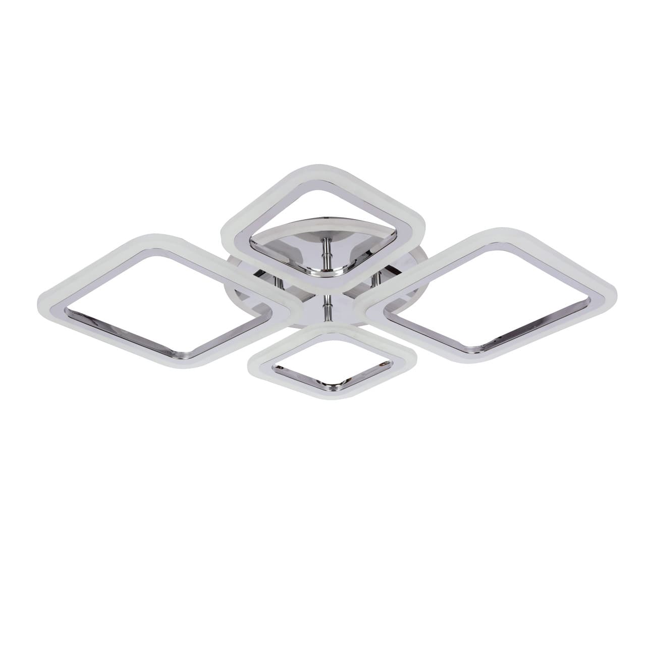 Стельова LED люстра, світлодіодний світильник Sunlight хром 5331/2+2 R — фото 2