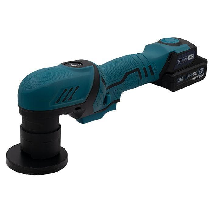 Акумуляторна ексцентрикова полірувальна машина PROFI-TEC PPM-8012SCP Set : з АКБ 12V 2.5 Ah+ЗП, круг 80мм — фото 3