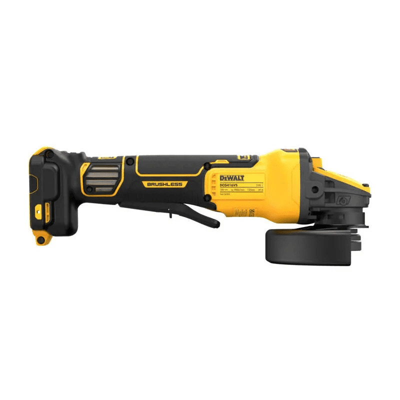 Професійна шліфмашина кутова - болгарка акумуляторна безщіткова DeWALT DCG416VSN : без АКБ, диск 125мм (DCG409VSNT) — фото 5