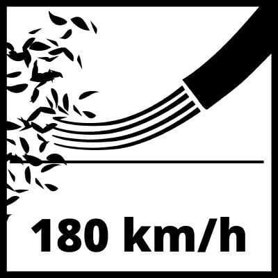 Якісна акумуляторна міні повітродувка Einhell TE-CB 18/180 Li - Solo : з АКБ 18 V 2.5 Аh, 15500 об/хв, 180 км/год, вага 1.1 кг — фото 5