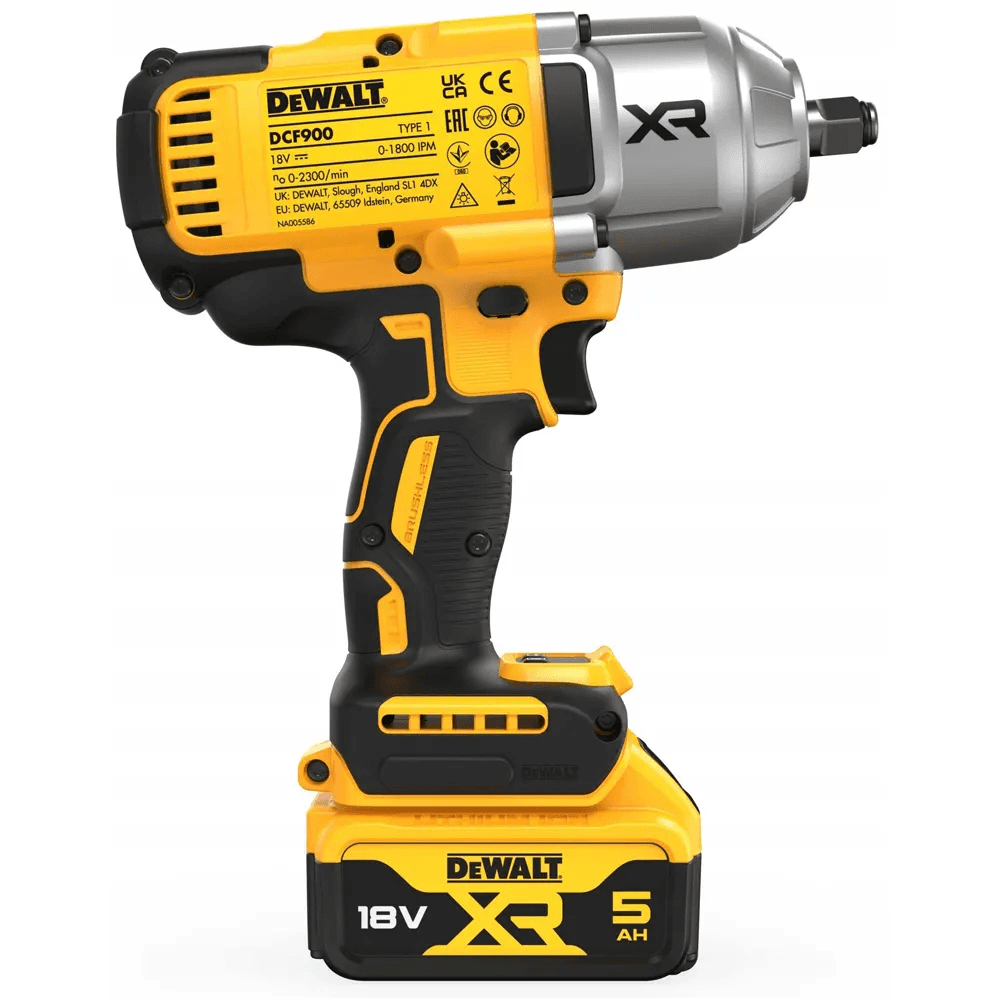 Професійний гайкокрут ударний акумуляторний безщітковий DeWALT DCF900P2T : з АКБ 2шт-18V 5Ah, 1898 Hm — фото 5