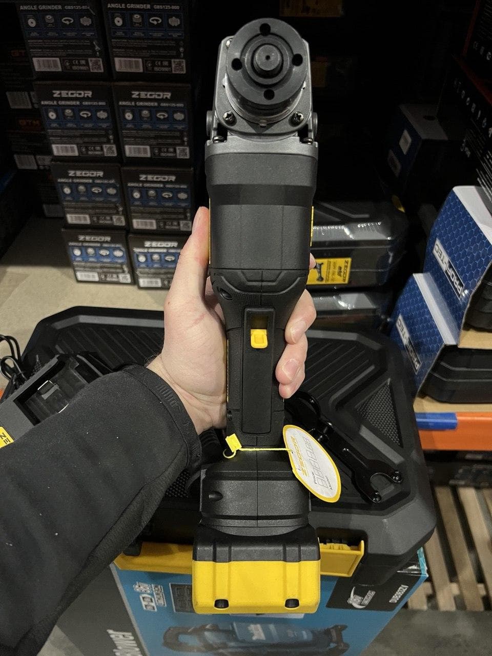 Кутова безщіткова шліфмашина ZEGOR AGPP-21BL-125 (акум 21V 4.0Ah 1шт і зарядка) — фото 5