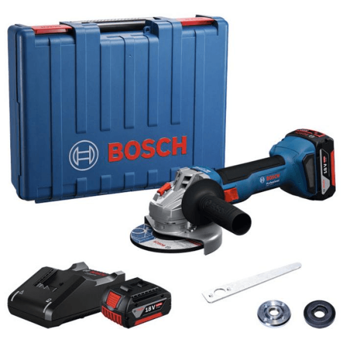 Професійна кутова шліфмашина акумуляторна Bosch GWS 18V-8 : з АКБ 18V 4Ah (06019N9021)