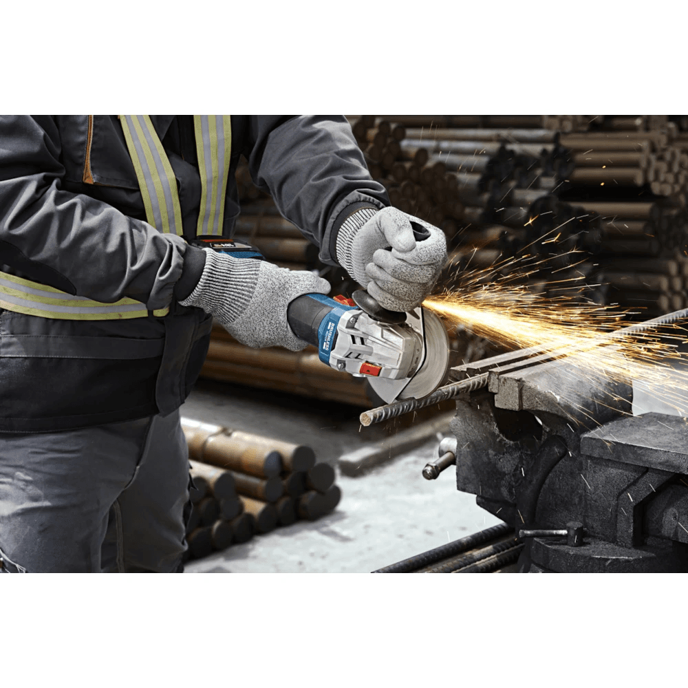 Професійна кутова шліфмашина акумуляторна Bosch GWS 18V-8 : з АКБ 18V 4Ah (06019N9021) — фото 6
