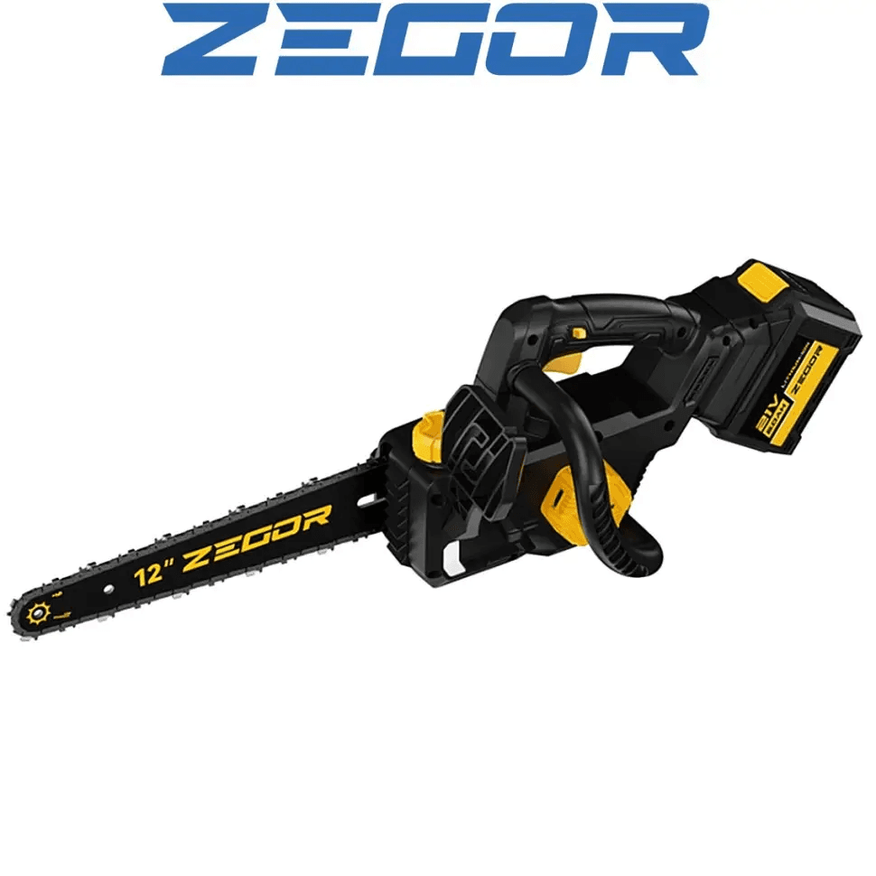 Пила ланцюгова акумуляторна ZEGOR CSPB-21BL-12" : шина 30 см (2 акум 21V 6.0Ah і зарядка) — фото 2