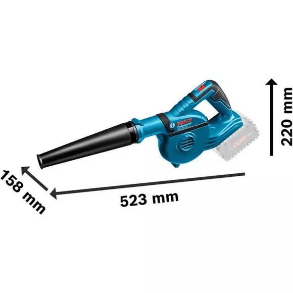 Професійна повітродувка акумуляторна Bosch GBL 18V-120 Professional (без акб і з/п) — фото 2