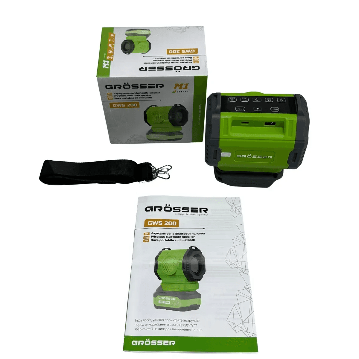 Акумуляторна Bluetooth-колонка Grosser GWS 200 (без акума і зарядки) — фото 2