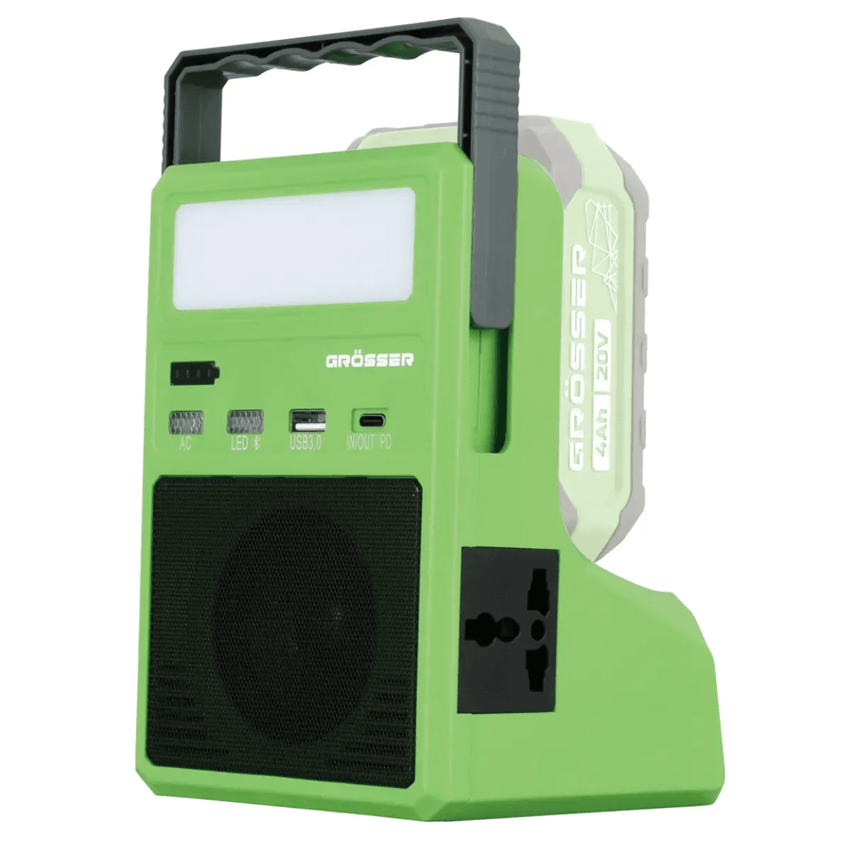 Потужний портативний перетворювач живлення + bluetooth-колонка Grosser GPI 300 (G0317)