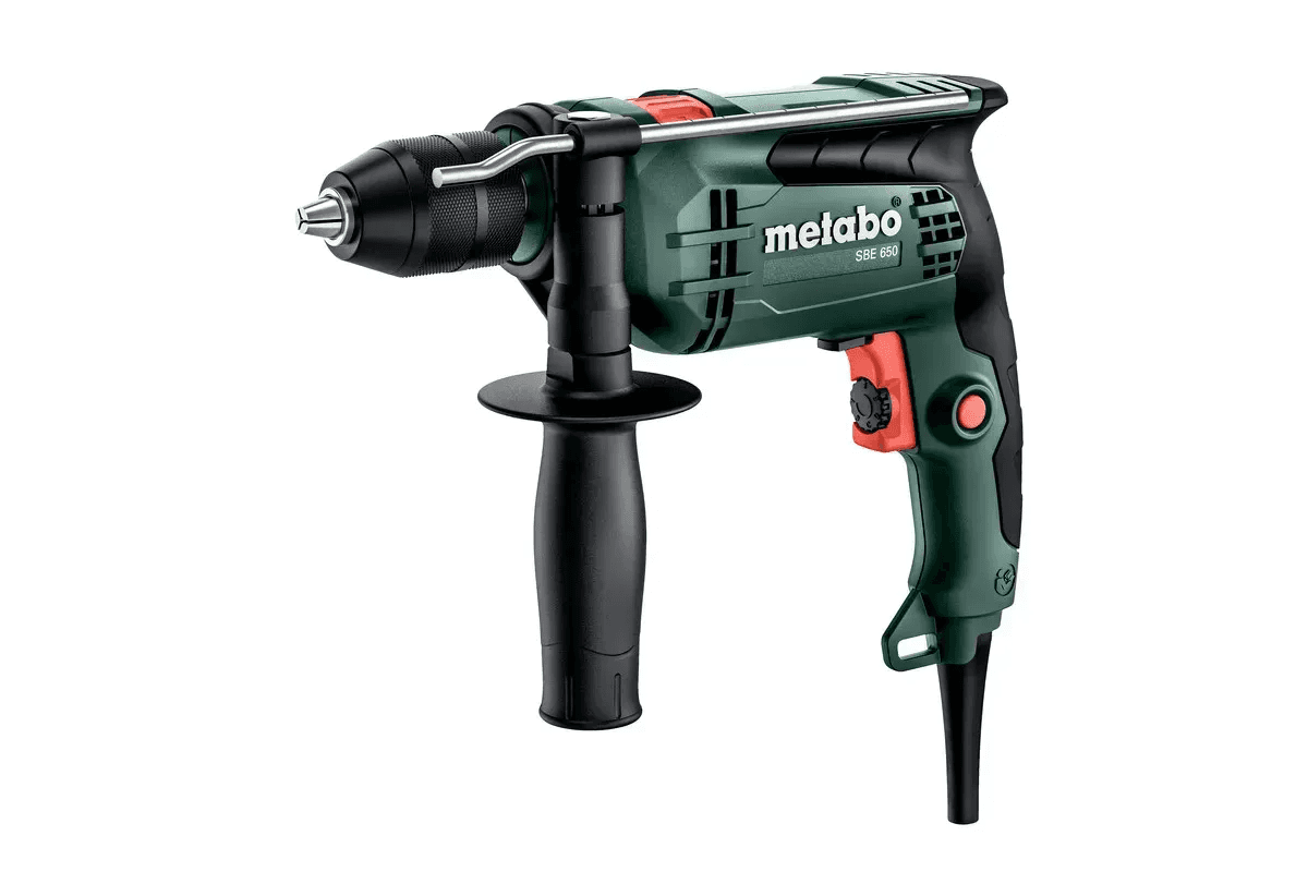 Ударний дриль Metabo SBE 650 з швидкозатискним патроном в кейсі (600742500)