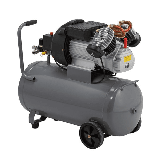 Потужний масляний компресор INTERTOOL PT-0007 50 л, 3,0 кВт, 220 В, 10 атм, 420 л/хв, 2 циліндри — фото 4