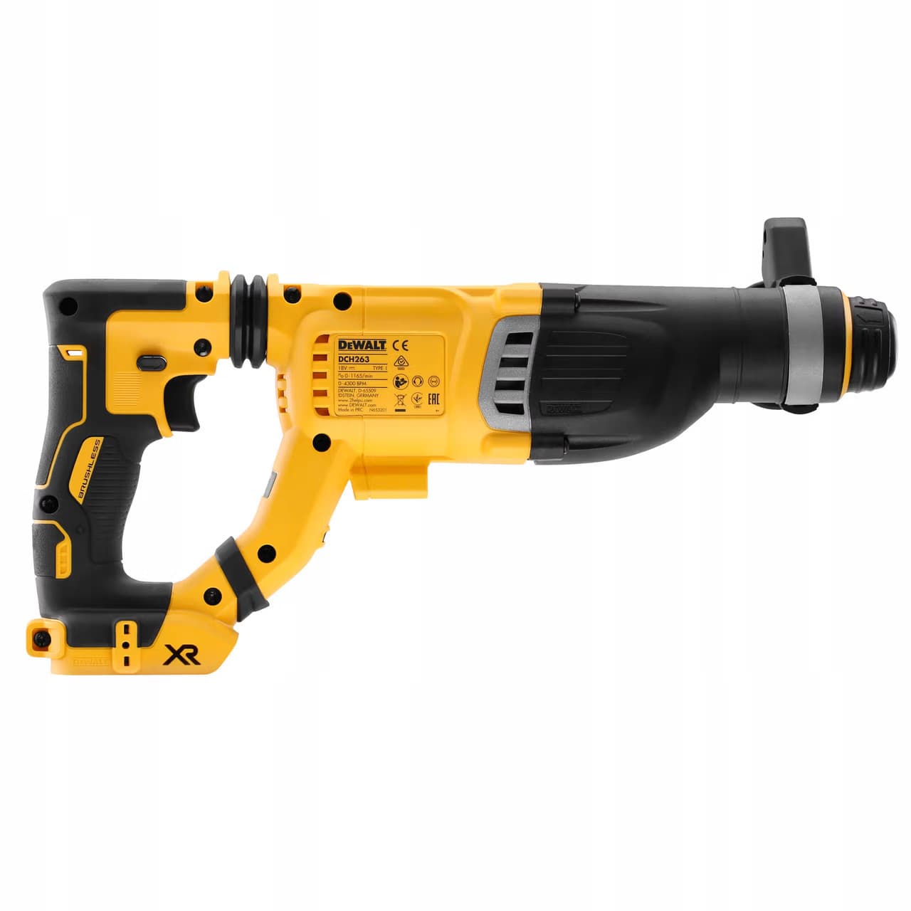 Акумуляторний перфоратор DeWALT DCH263NK 18В, SDS-Plus, 3 Дж, безщітковий, валіза, без АКБ — фото 4