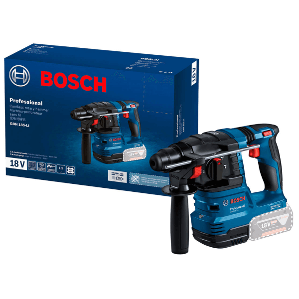 Акумуляторний безщітковий перфоратор Bosch Professional GBH 185-LI 18V SDS-Plus 1.9 Дж (0611924020) без АКБ та зарядного пристрою