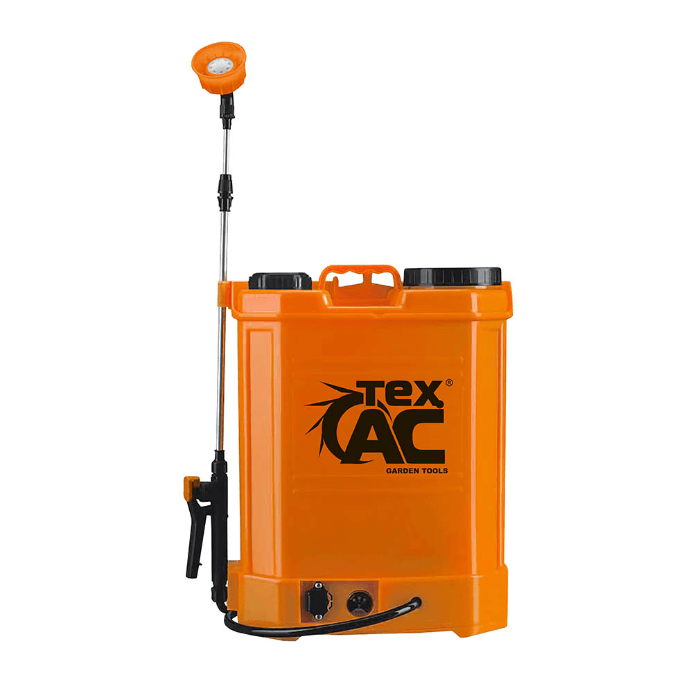 Акумуляторний обприскувач Tex.AC TA-SG12PB 12 л, 12 В, 8 А·год, 2,6 л/хв, 3,5 Бар, ранцевий