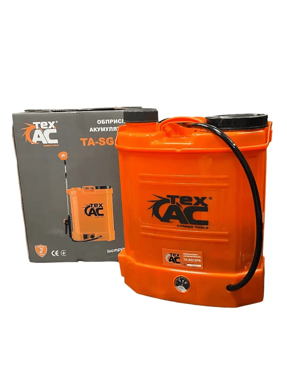 Акумуляторний обприскувач Tex.AC TA-SG12PB 12 л, 12 В, 8 А·год, 2,6 л/хв, 3,5 Бар, ранцевий — фото 4