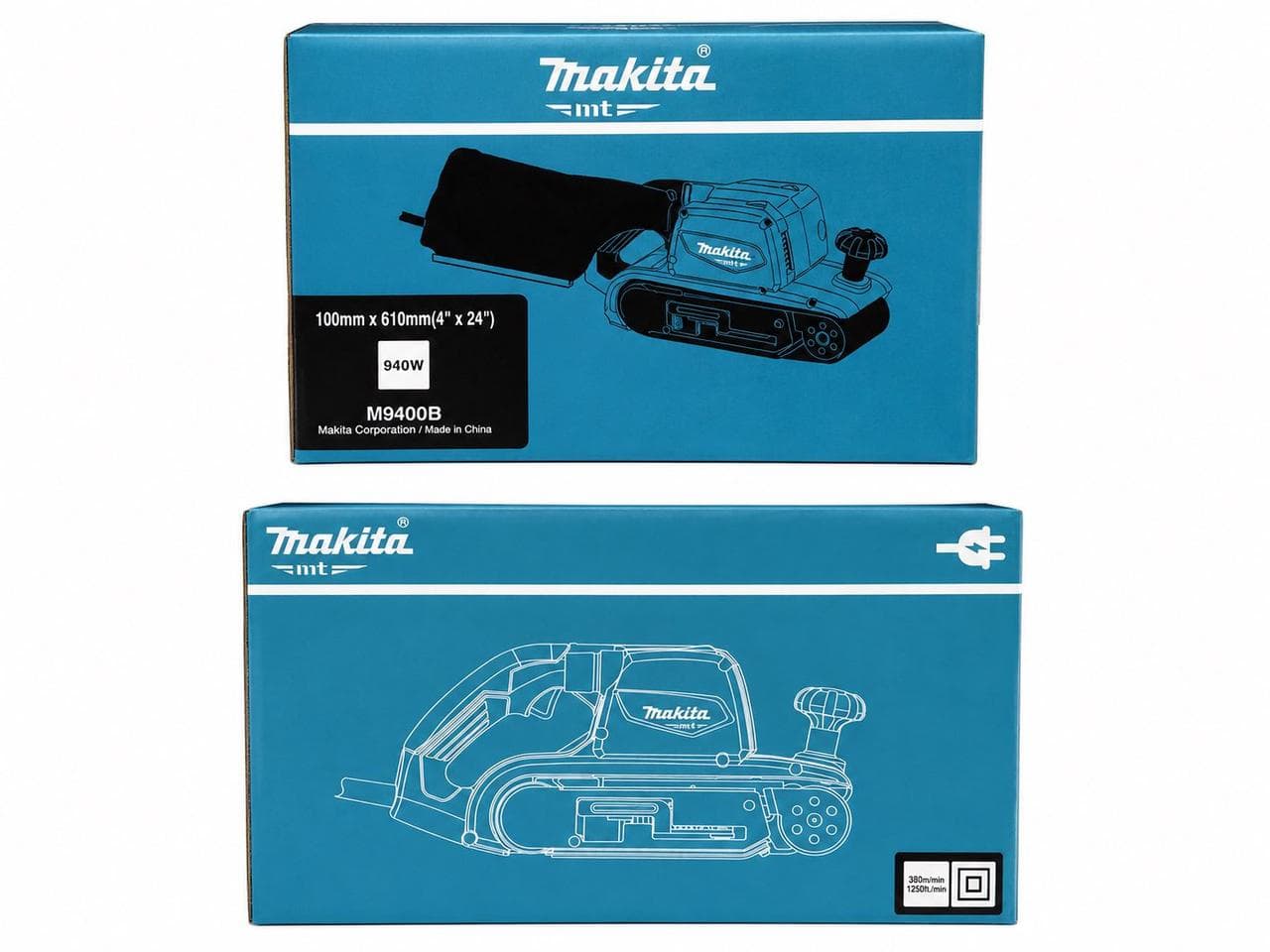 Стрічкова шліфмашина Makita M9400B, 940 Вт, стрічка 100×610 мм, мішок для пилу — фото 5