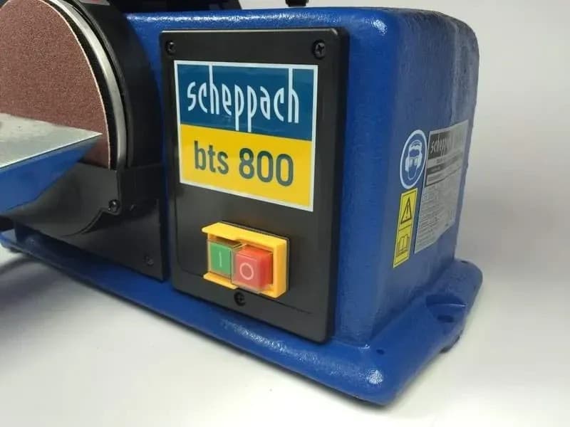 Стрічково-дисковий шліфувальний верстат Scheppach BTS 800, 370 Вт, стрічка 915×100 мм, диск 150 мм — фото 8