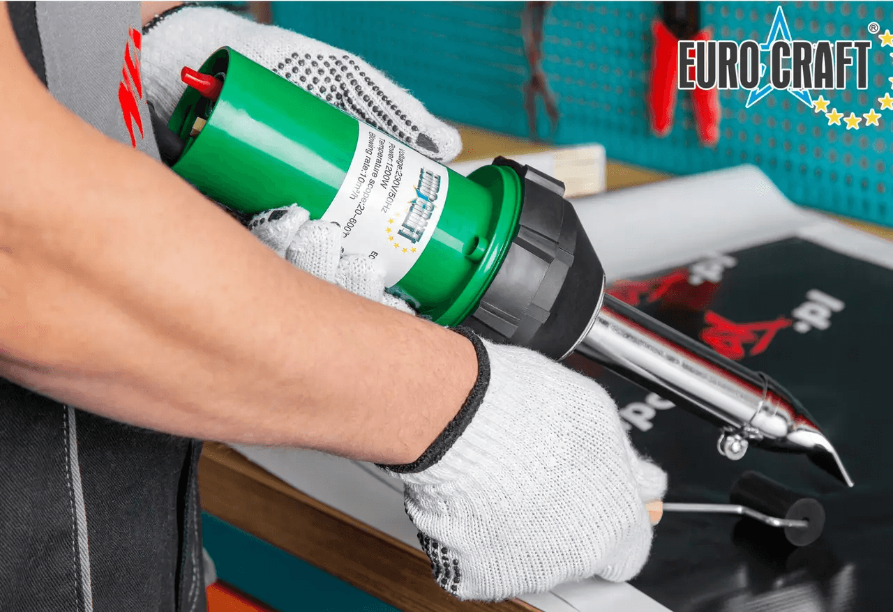 Фен паяльник для зварювання пластику та паяння бамперів Euro Craft ECHG12 : 1200Вт — фото 9